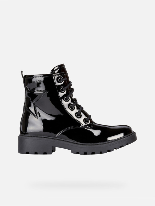 Geox Čierne dievčenské členkové topánky Geox Casey