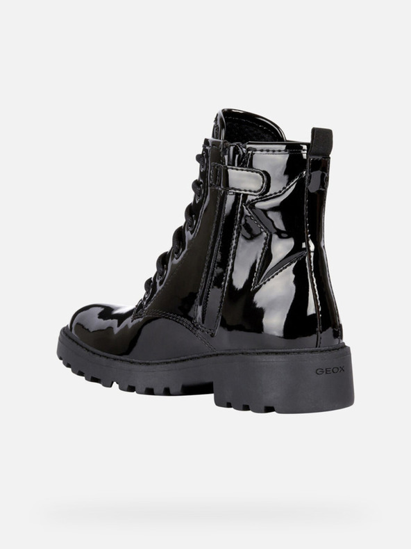 Geox Čierne dievčenské členkové topánky Geox Casey