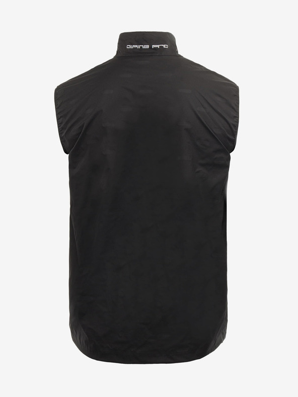 ALPINE PRO Čierna pánska zateplená nafukovacia vesta ALPINE PRO HERDEN