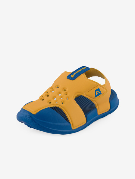 ALPINE PRO Modro-žltá detská letná obuv ALPINE PRO BREDO