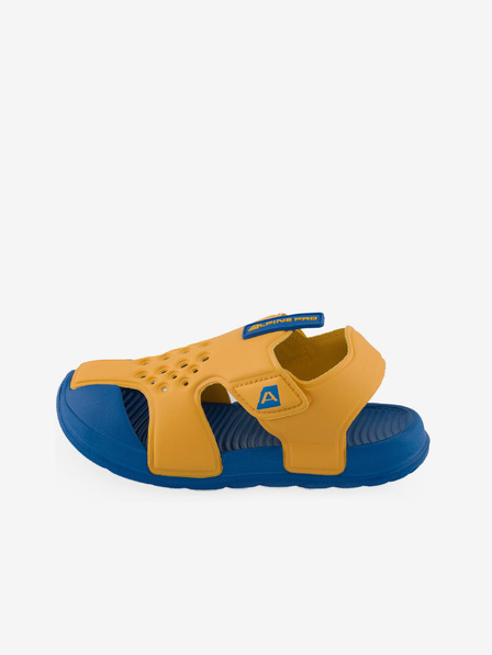 ALPINE PRO Modro-žltá detská letná obuv ALPINE PRO BREDO