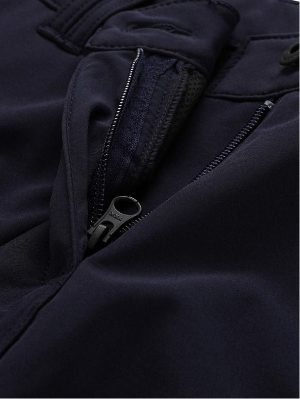 ALPINE PRO Tmavomodré dámske softshellové nohavice ALPINE PRO Shinara