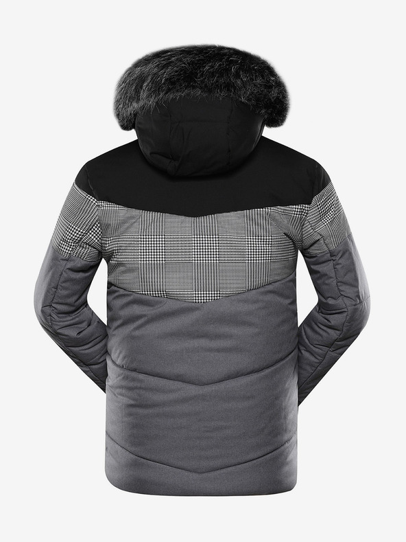 ALPINE PRO Pánska ptx membránová bunda ALPINE PRO SAPTAH sivá