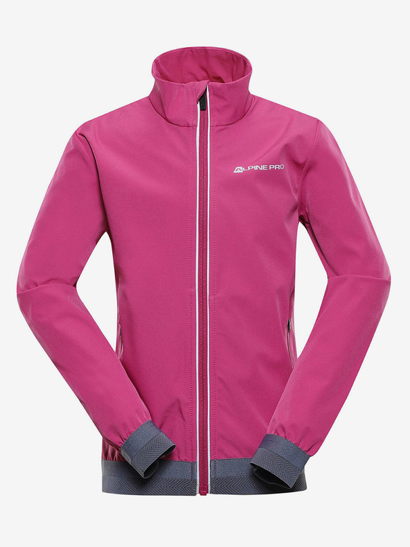ALPINE PRO Ružová dievčenská softshellová bunda ALPINE PRO TYCHO