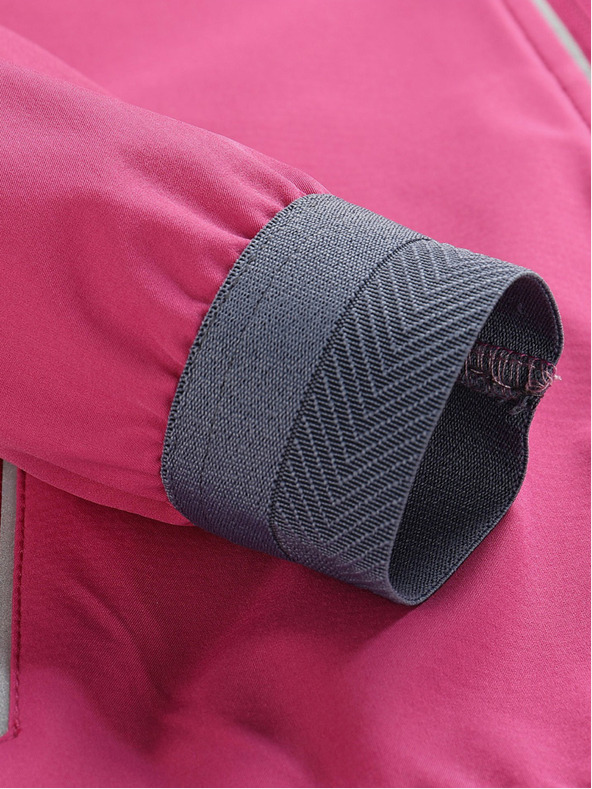 ALPINE PRO Ružová dievčenská softshellová bunda ALPINE PRO TYCHO