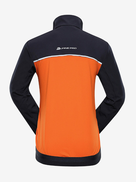 ALPINE PRO Oranžovo-modrá detská softshellová bunda ALPINE PRO TYCHO