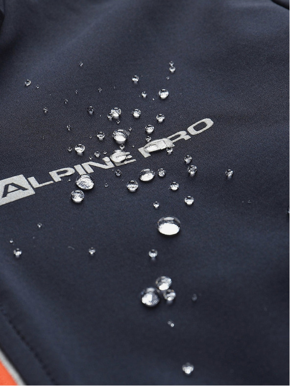 ALPINE PRO Oranžovo-modrá detská softshellová bunda ALPINE PRO TYCHO