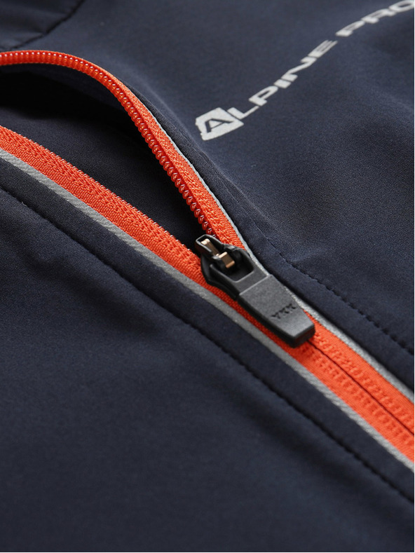 ALPINE PRO Oranžovo-modrá detská softshellová bunda ALPINE PRO TYCHO