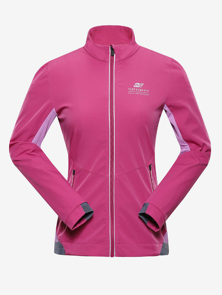 ALPINE PRO Ružová dámska softshellová bunda ALPINE PRO TYCHO