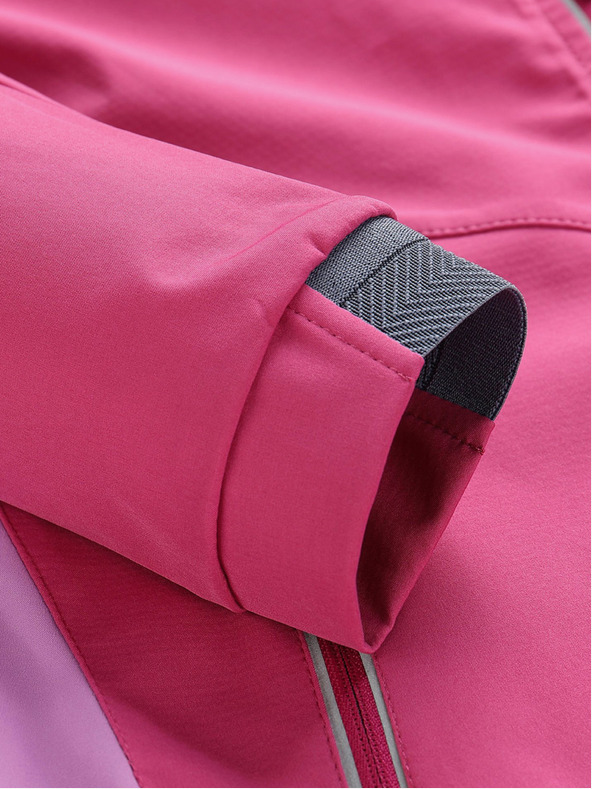 ALPINE PRO Ružová dámska softshellová bunda ALPINE PRO TYCHO