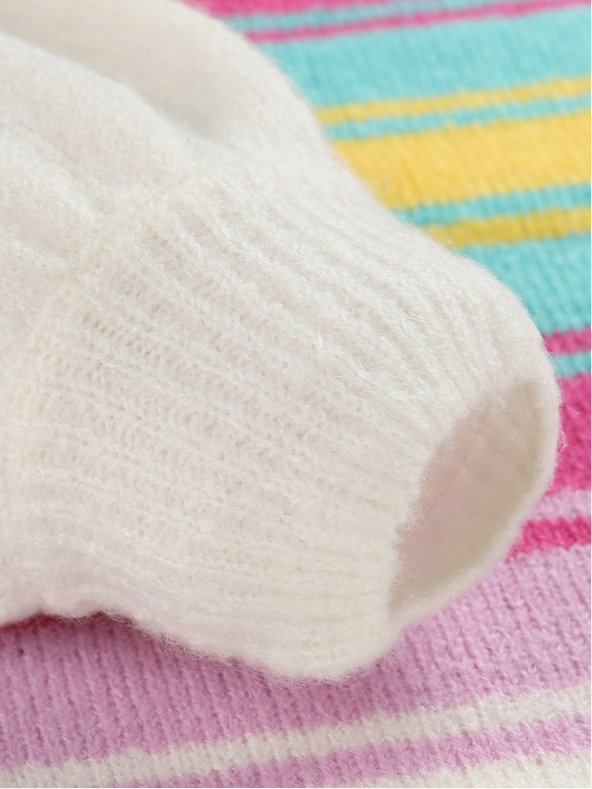 NAX Detský pruhovaný sveter nax NAX NORDO béžový