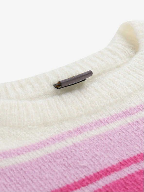 NAX Detský pruhovaný sveter nax NAX NORDO béžový