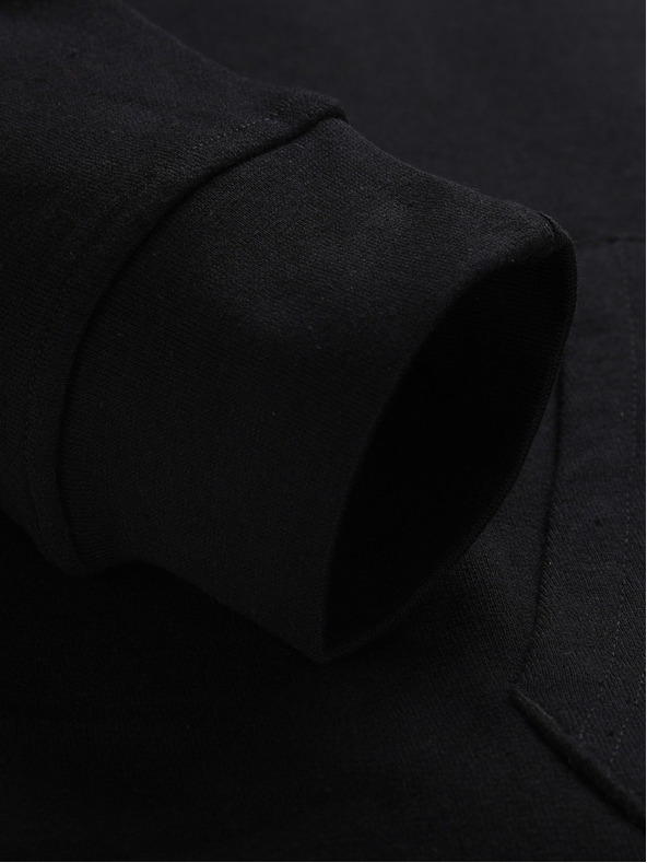 NAX Čierna pánska základná mikina NAX Geoc