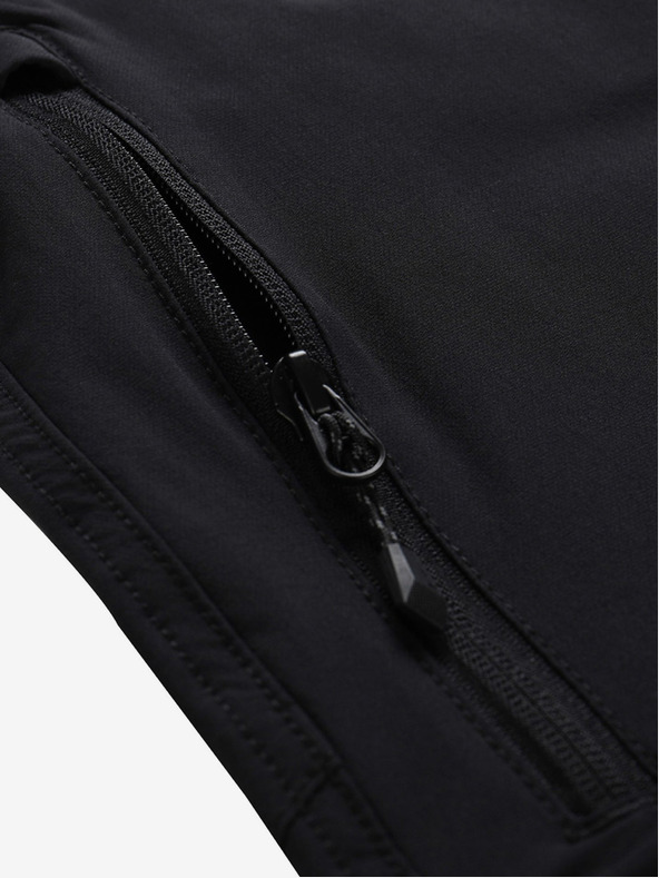 ALPINE PRO Čierne pánske softshellové nohavice ALPINE PRO Span