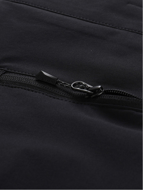 ALPINE PRO Čierne pánske softshellové nohavice ALPINE PRO Span