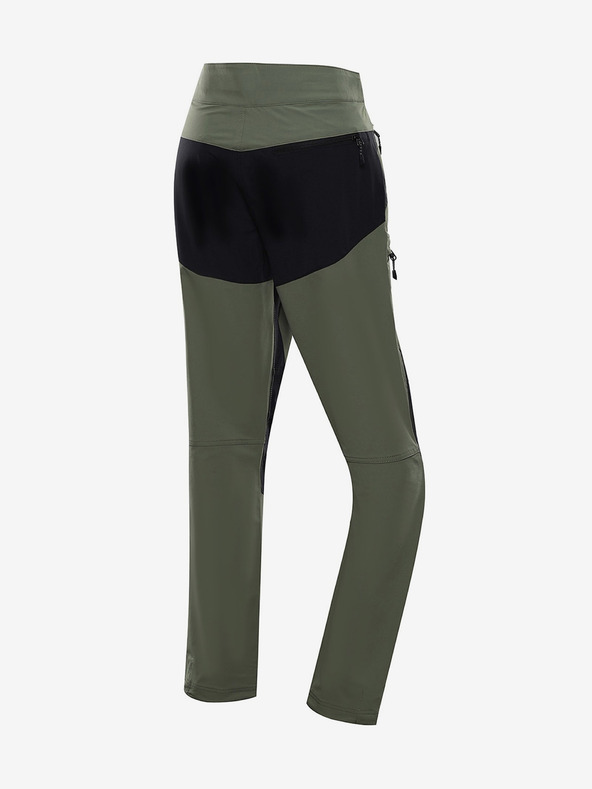 ALPINE PRO Khaki pánske softshellové nohavice ALPINE PRO Span