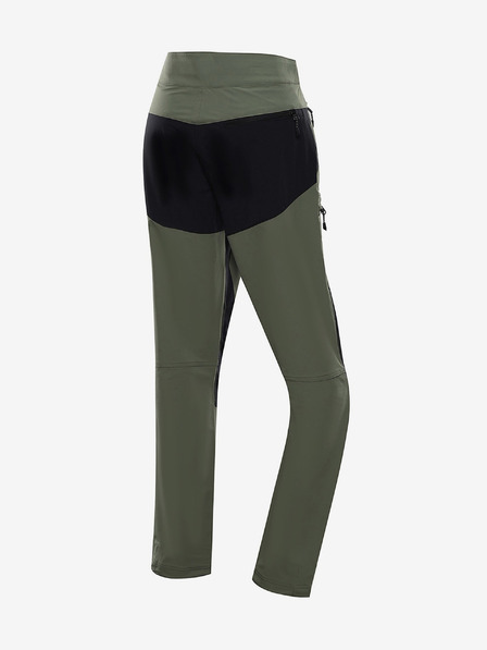 ALPINE PRO Khaki pánske softshellové nohavice ALPINE PRO Span