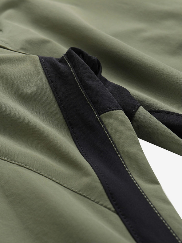 ALPINE PRO Khaki pánske softshellové nohavice ALPINE PRO Span