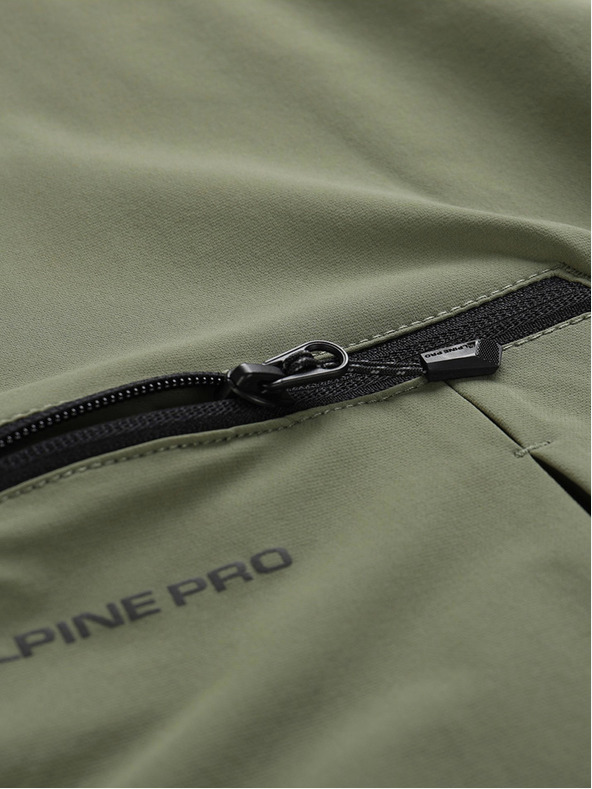 ALPINE PRO Khaki pánske softshellové nohavice ALPINE PRO Span