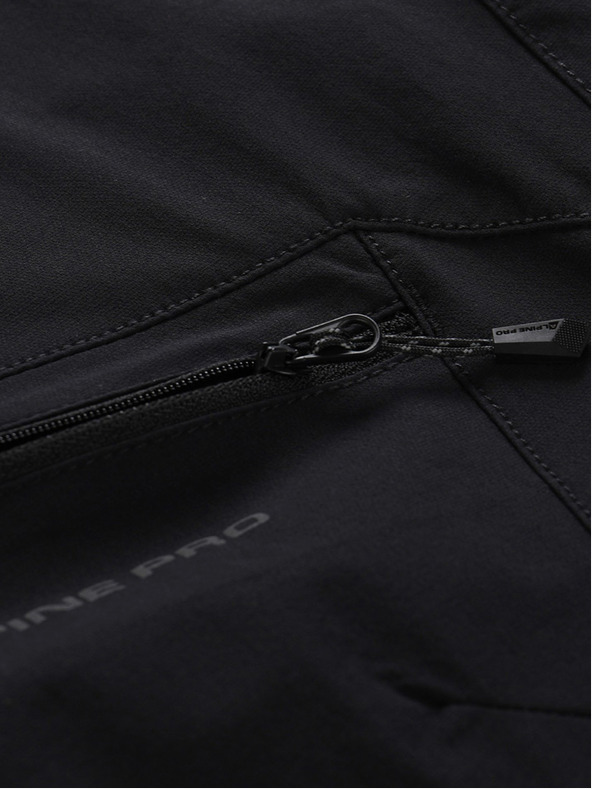 ALPINE PRO Čierne dámske softshellové nohavice ALPINE PRO Span