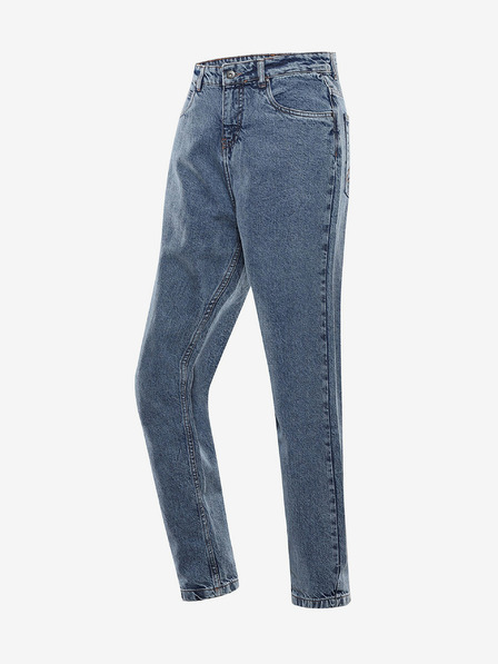 NAX Modré dámske slim fit džínsy NAX BRUWA