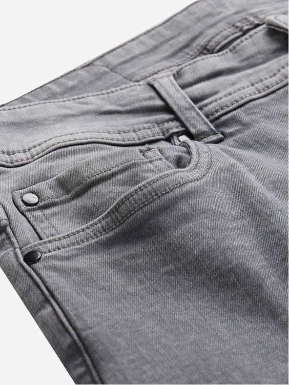 NAX Šedé pánske slim fit džínsy NAX GERW