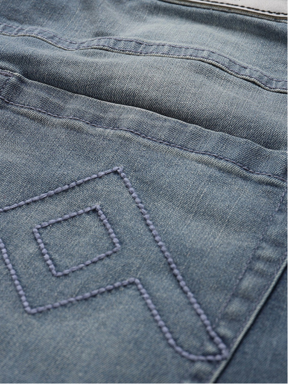 NAX Modré pánske džínsové šortky NAX FEDAB