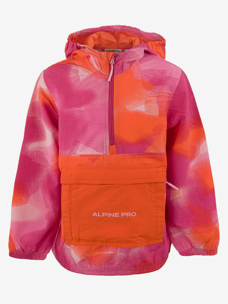 ALPINE PRO Ružová vodoodpudivá bunda pre deti ALPINE PRO GOZERO