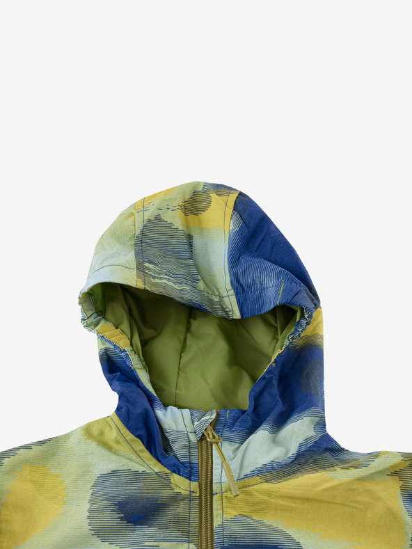 ALPINE PRO Modro-zelená detská nepremokavá bunda ALPINE PRO GOZERO