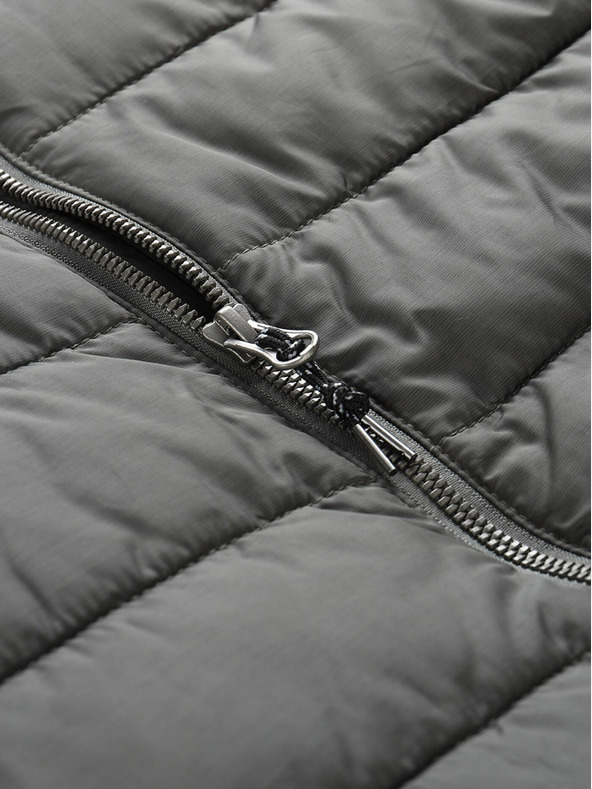 ALPINE PRO Šedá pánska zimná prešívaná bunda ALPINE PRO GARAT