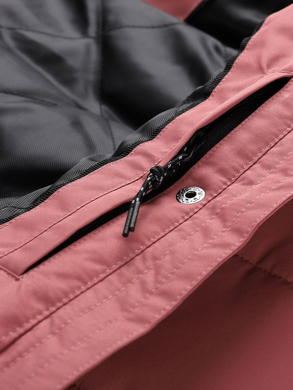 ALPINE PRO Ružová dámska fleecová vesta s membránou ALPINE PRO HARDA