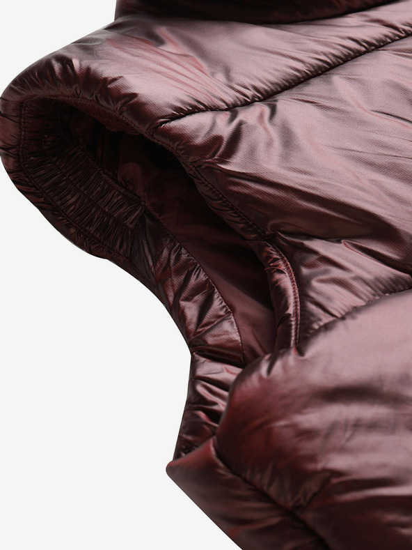 ALPINE PRO Vínová dámska prešívaná zimná vesta ALPINE PRO UREFA