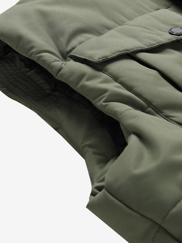 ALPINE PRO Zelená pánska vesta s membránou ALPINE PRO HARD