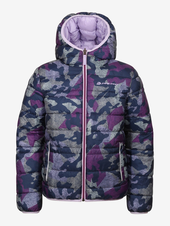 ALPINE PRO Fialová detská obojstranná zimná bunda ALPINE PRO EROMO