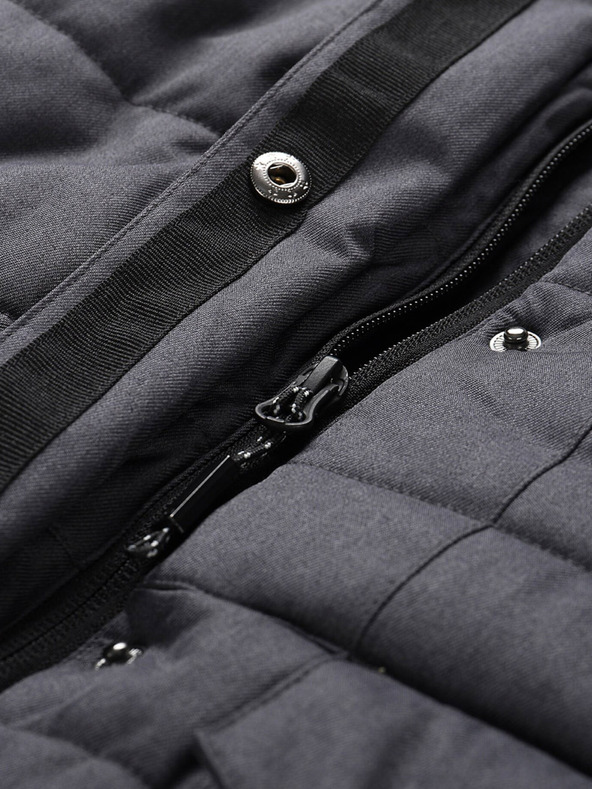 ALPINE PRO Tmavosivá dámska zimná prešívaná vesta s membránou ALPINE PRO HARDA