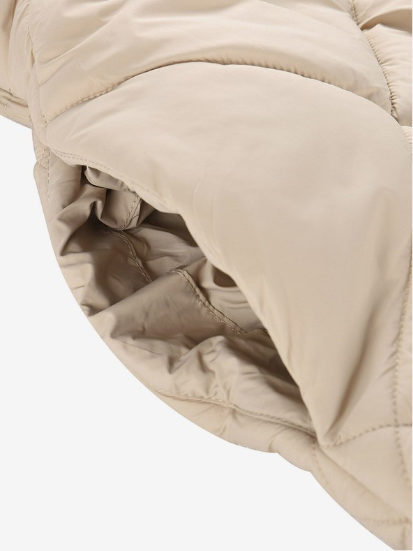 NAX Krémová dámska zimná prešívaná vesta NAX ELEDA