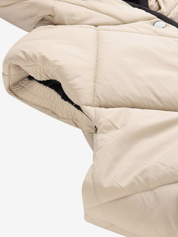 NAX Krémová dámska zimná prešívaná vesta NAX ELEDA