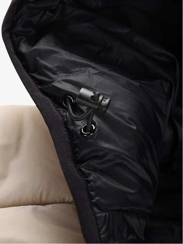 NAX Krémová dámska zimná prešívaná vesta NAX ELEDA