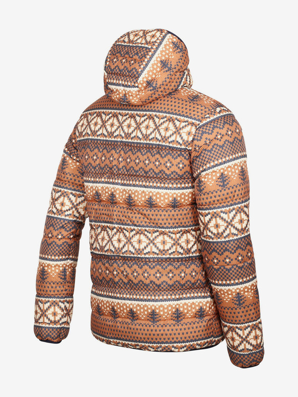 ALPINE PRO Hnedomodrá pánska obojstranná zimná bunda ALPINE PRO EROM