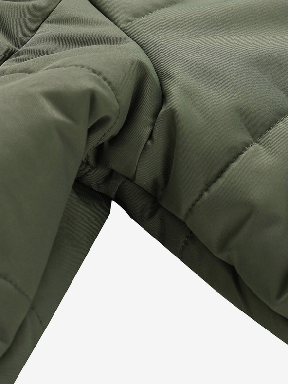 ALPINE PRO Čierno-zelená detská zimná bunda ALPINE PRO EGYPO