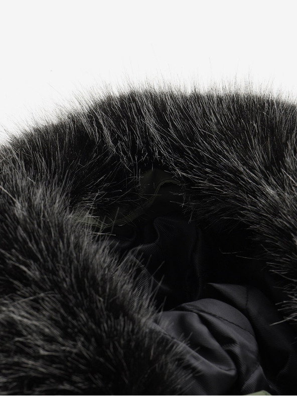 ALPINE PRO Čierno-zelená detská zimná bunda ALPINE PRO EGYPO