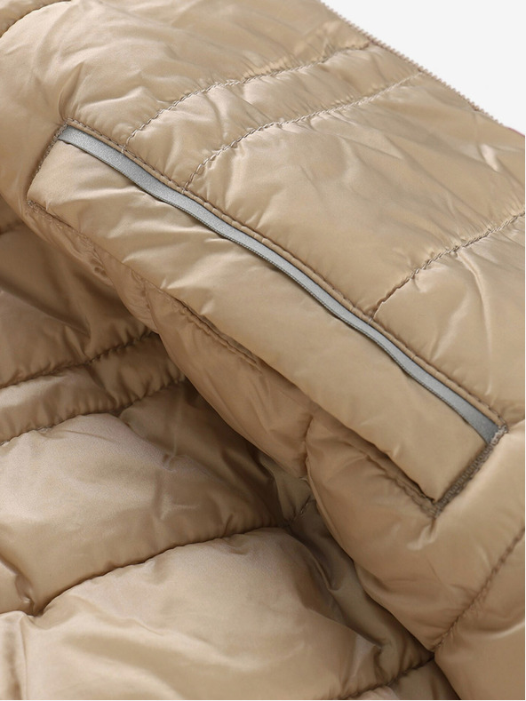 ALPINE PRO Béžová a ružová detská obojstranná zimná bunda ALPINE PRO EROMO