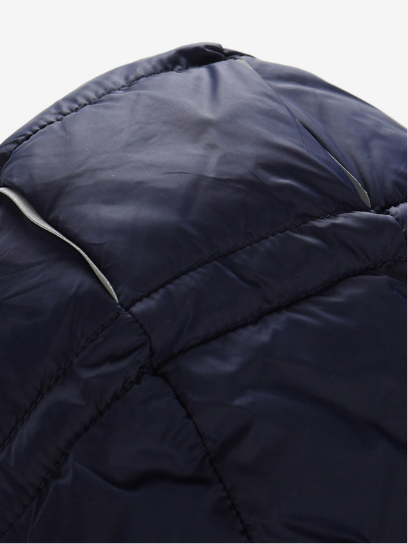 ALPINE PRO Khaki-modrá detská obojstranná zimná bunda ALPINE PRO EROMO