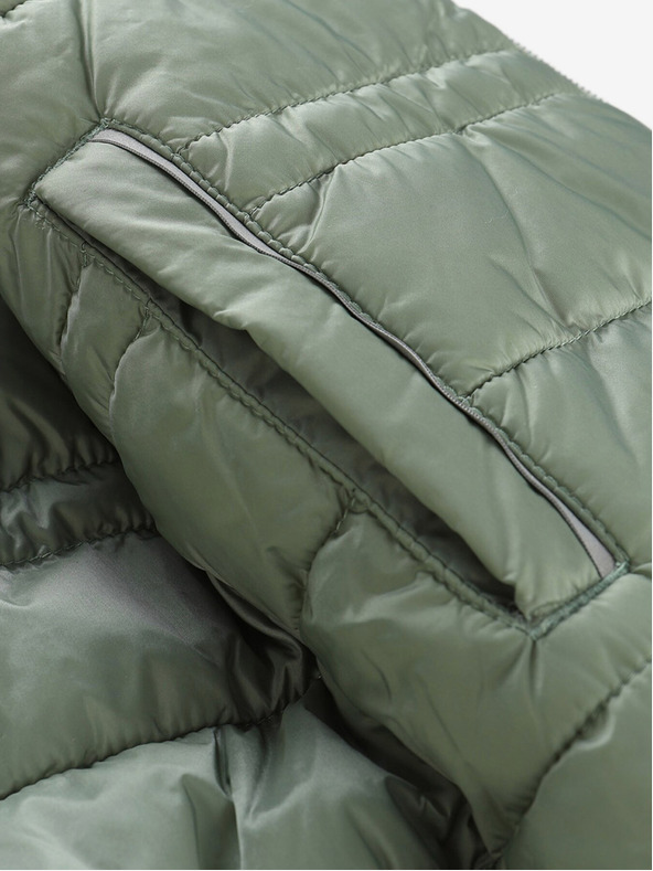 ALPINE PRO Khaki-modrá detská obojstranná zimná bunda ALPINE PRO EROMO