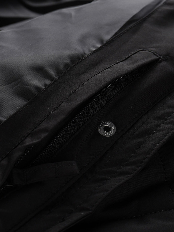 ALPINE PRO Čierny dámsky zimný prešívaný kabát ALPINE PRO GOSBERA