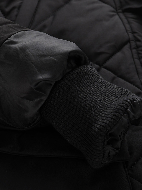 ALPINE PRO Čierny dámsky zimný prešívaný kabát ALPINE PRO GOSBERA