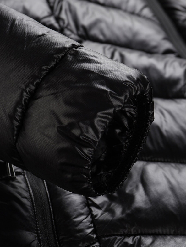 ALPINE PRO Čierny dámsky zimný prešívaný kabát ALPINE PRO OREFA