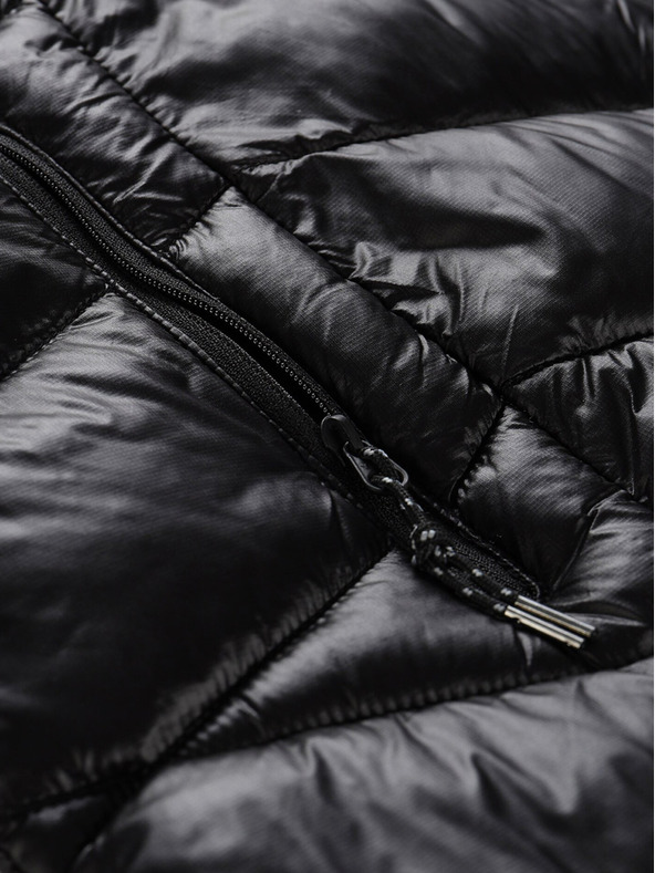 ALPINE PRO Čierny dámsky zimný prešívaný kabát ALPINE PRO OREFA