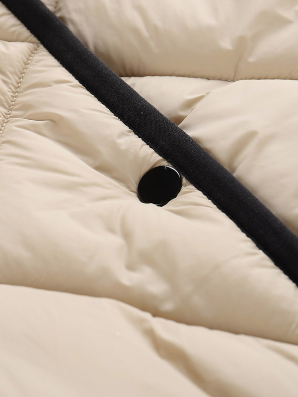 NAX Béžový dámsky zimný prešívaný kabát NAX ZARGA