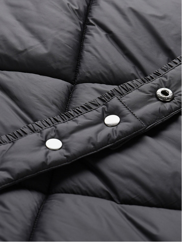 NAX Čierny dámsky zimný prešívaný kabát NAX ZARGA